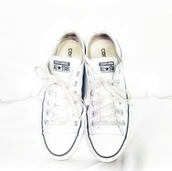 Converse Shoes - Rare Leather Converse/ White Chucks